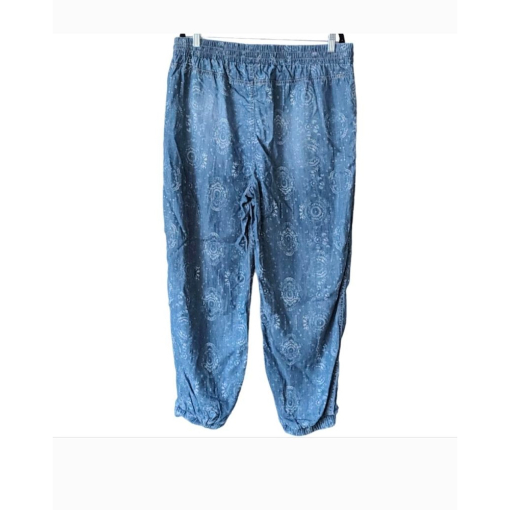 Knox Rose Size XXL chambray Blue jogger drawstring relaxed fit pants - Picture 4 of 6